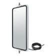 Mirror Head West Coast Rounded Angle-Back Heated 7" x 16" Stainless Steel