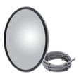 Mirror Head Convex Center-Mount Heated 8" Stainless Steel