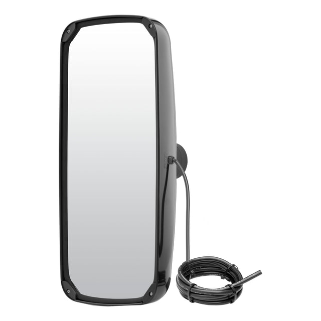 Mirror Head Heated Aerodynamic 8" x 17" Black Plastic