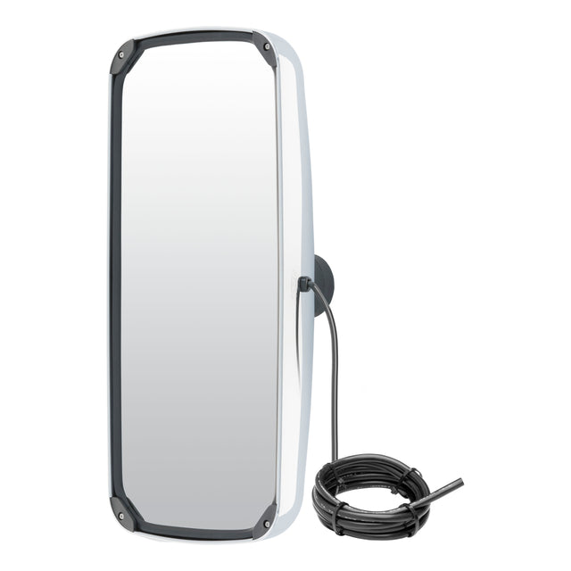 Mirror Head Heated Aerodynamic 8" x 17" Chrome Plastic